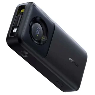 پاوربانک توان 30 وات با ظرفیت 20000 میلی آمپر بیسوس باکابل لایتنینگBaseus Nomos Power Bank PPLSL01-20