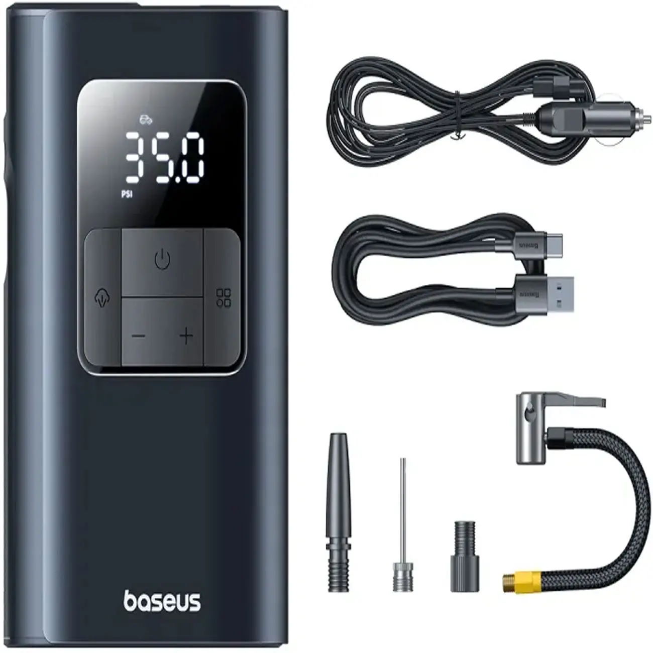 پمپ باد و چراغ قوه بیسوس Baseus Car Tire Inflator Pumper VA1 BS-CG034