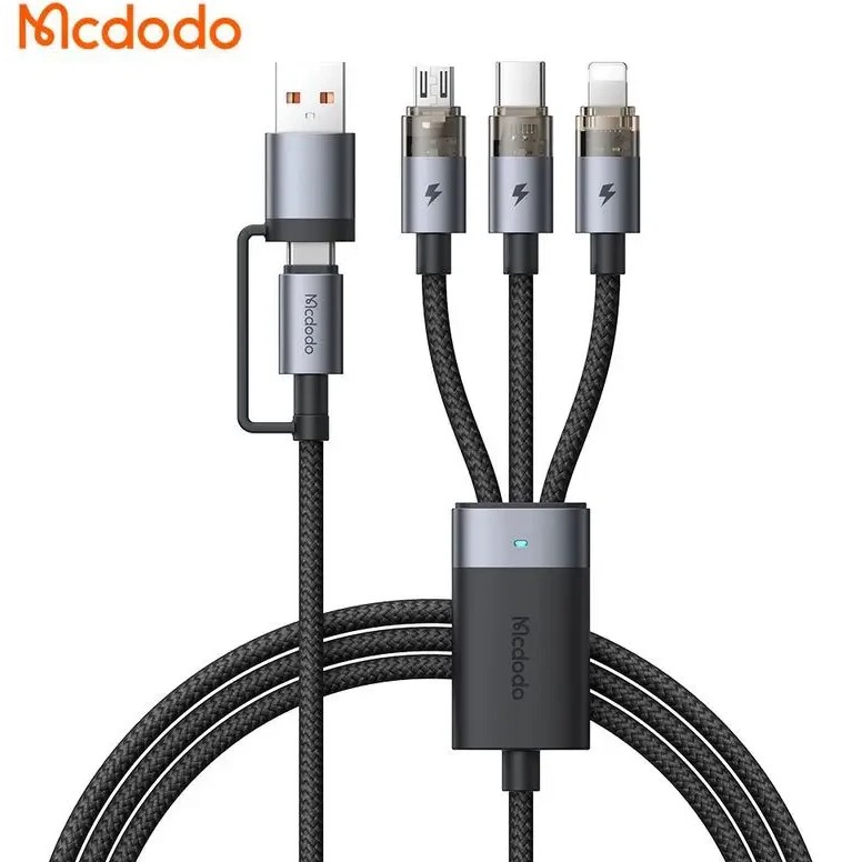 کابل 100 وات 2 به 3 مک دودو Mcdodo 6in1 Charging Cable CA-7260