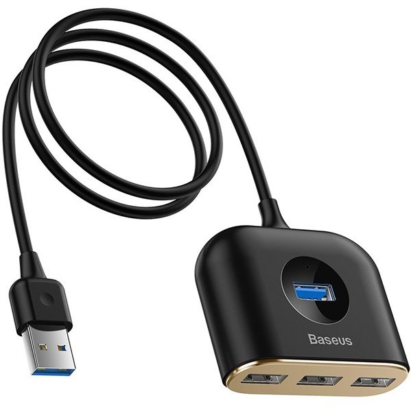 هاب شارژر چهار پورت بیسوس Baseus Square Round USB 3.0 Hub CAHUB-AY01