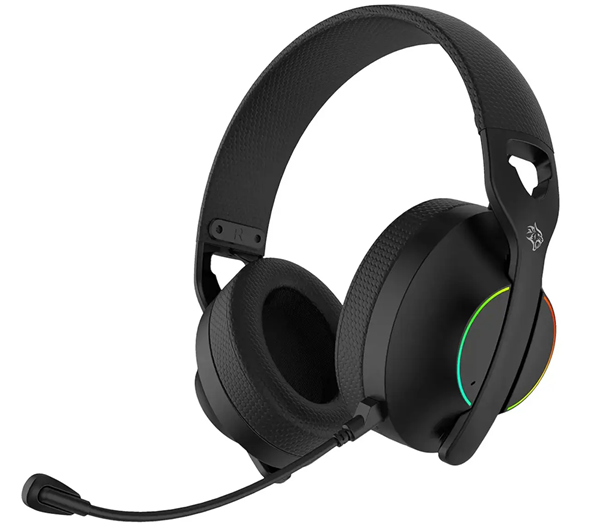 هدست گیمینگ بی‌سیم نویز کنسلینگ فعال ANC پرودو Porodo مدل PDX421-BK با اتصال 3 گانه