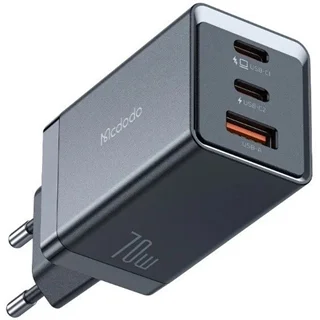 آداپتور شارژ 70 وات 3 پورت مک دودو Mcdodo GaN5 mini Fast Charger Pro CH-1541