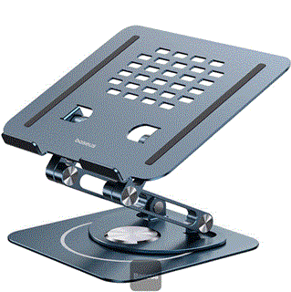 پایه لپ تاپ فلزی تاشو بیسوس Rotatable and Foldable Laptop Stand UltraStable Pro Series BS-HP017