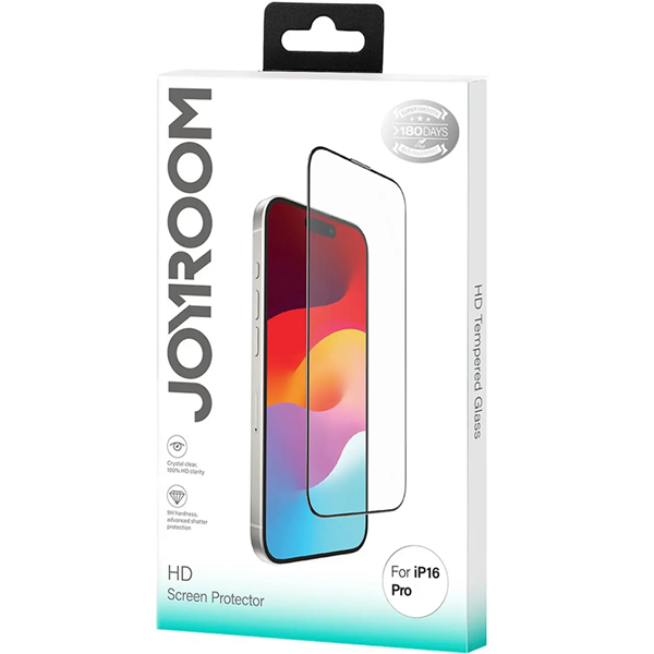 گلس شفاف آیفون 16 پرو جویروم JOYROOM مدل JR-MLG0277