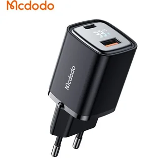 شارژر دیواری یو اس بی و تایپ سی مک دودو Mcdodo CH-1701 Digital Display Fast Charger