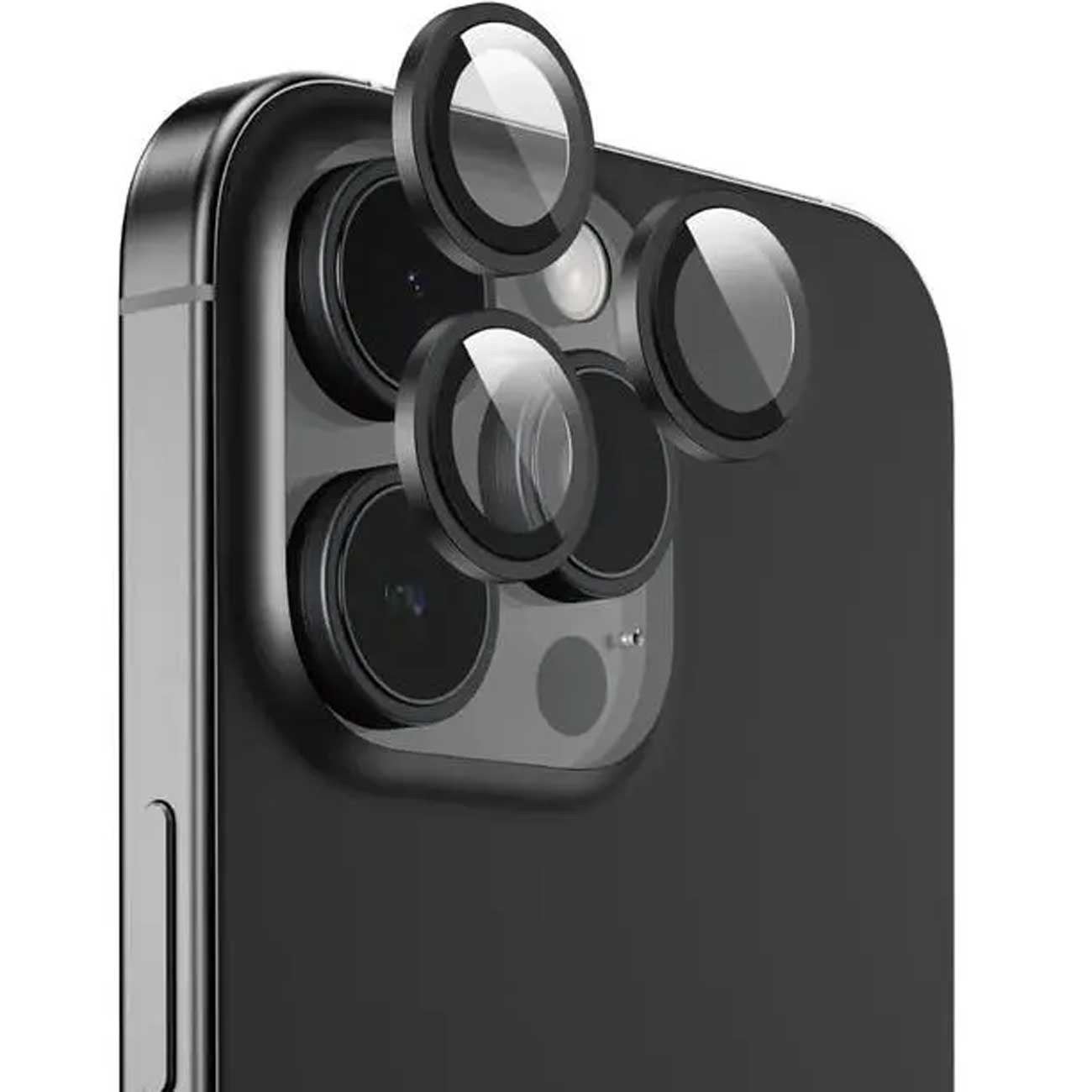 محافظ لنز دوربین آیفون 16 پرو و آیفون 16 پرومکس گرین CAMERA LENS GREEN LION GNCMHDP16PMBK