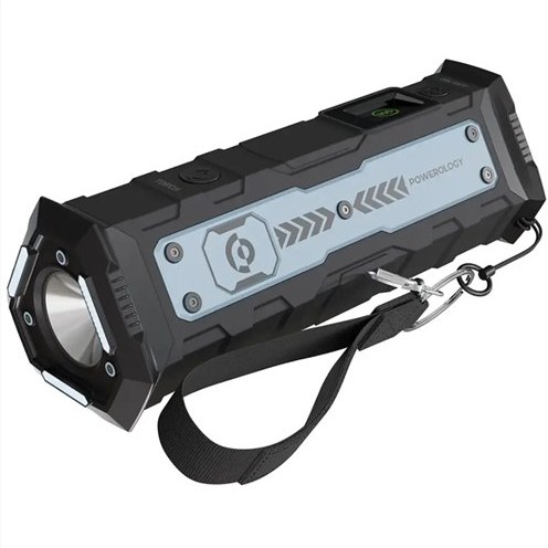 پاوربانک 20000 میلی آمپر 100 وات با چراغ قوه پاورولوژی Powerology TorchPower PPBCHA91BK