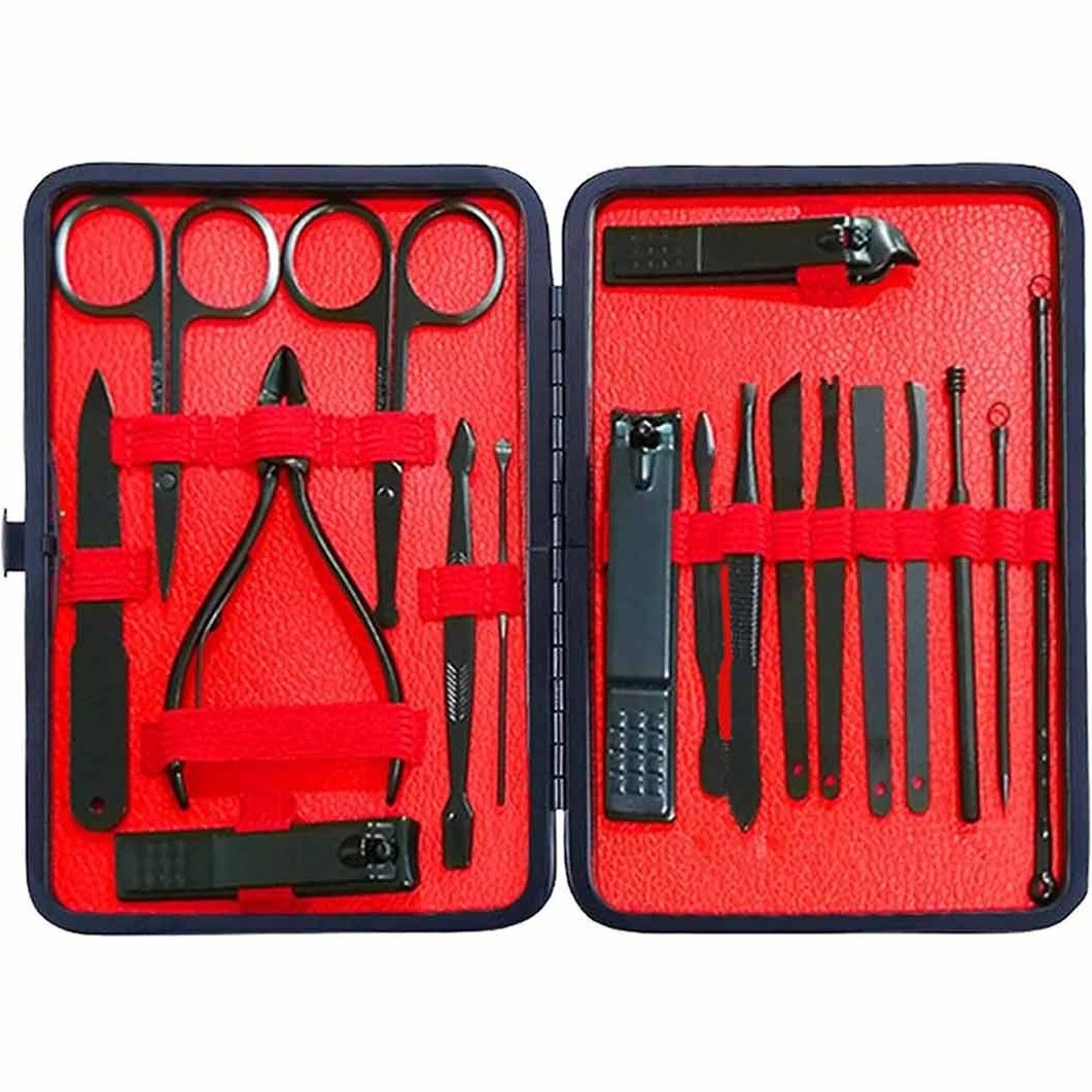 ست مانیکور مسافرتی 18 کاره گرین لاین Green Lion 18 in 1 Manicure Travel Cutter GNMTRVL18BK