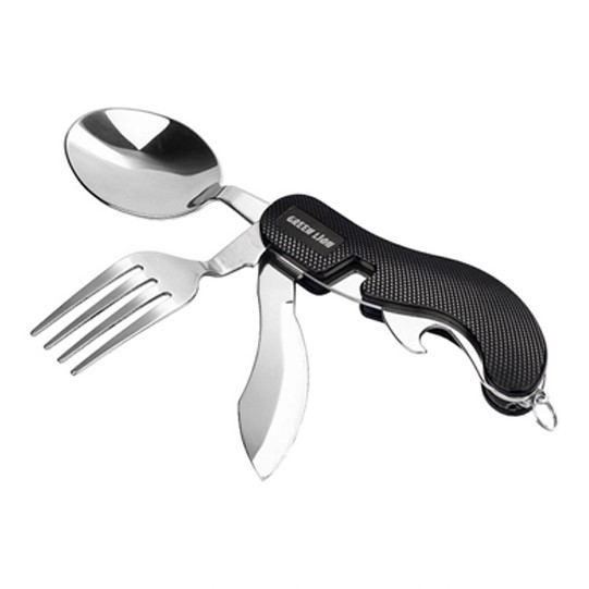ست قاشق و چنگال مسافرتی گرین لاین Green Lion 4 in 1 Cutlery Set GN4IN1CSETBK