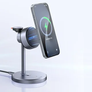 شارژر وایرلس سه کاره مک دودو Mcdodo MagQ Qi2 Magnetic Wireless Charging Station CH-2462