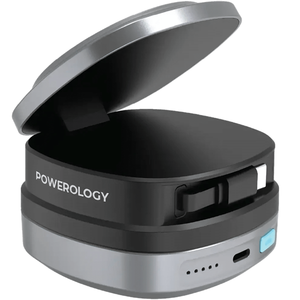 پاور بانک وایرلس شارژ ظرفیت 10000 چند منظوره پاورولوژی Powerology مدل  PPBFT04BK